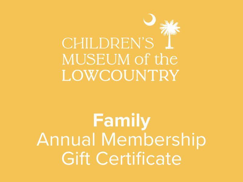 Family Membership Gift Certificate