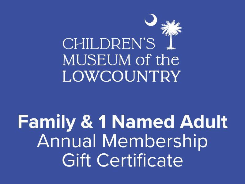 Family Membership and 1 Named Adult Gift Certificate